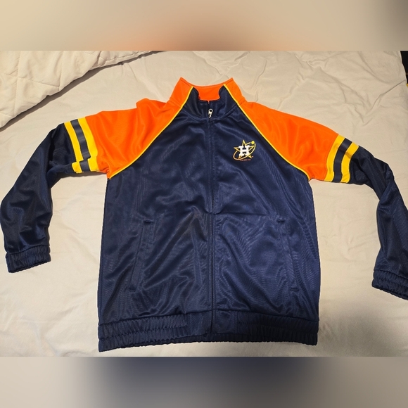 Women's Houston Astros G-III 4Her by Carl Banks Navy First Place Raglan Full-Zip - Picture 6 of 10